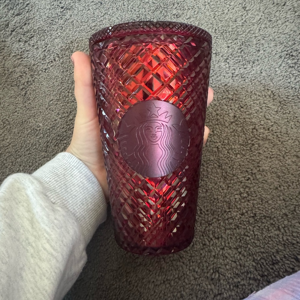 Starbucks Ruby Red Textured Tumbler